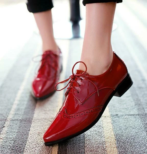 Womens pointed hotsell oxford shoes