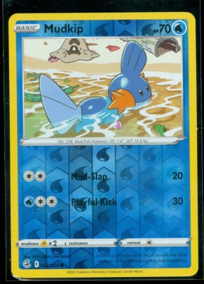 Pokemon MUDKIP 062/264 Fusion Strike - Rev Holo - - MINT | eBay Pokemon MUDKIP 062/264 Fusion Strike - Rev Holo - - MINT | eBay