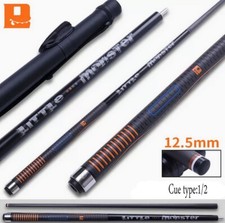 Little Monster 58" Carbon Energy PU Leather Billiard Pool Cue Stick 12.5mm Set