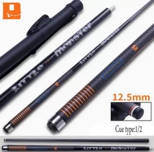 Little Monster 58" Carbon Energy PU Leather Billiard Pool Cue Stick 12.5mm Set
