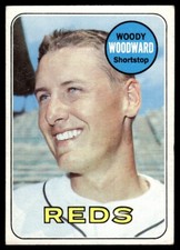 1969 Topps Woody Woodward Cincinnati Reds #142