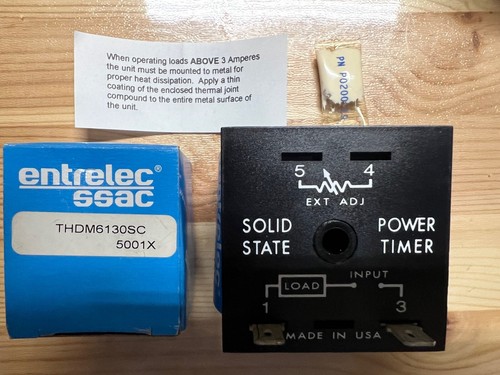 Entrelec THDM6130SC Solid State Timer 30 Sec Delay 20A 230Vac inrush 200 G1N