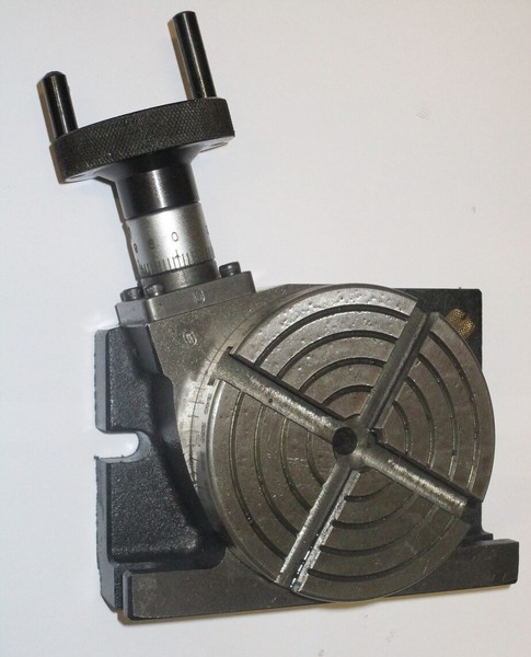 Neu PräZisions-Teilapparat Horizontal/Vertikal Rundtisch Ø 100Mm Rundtisch Bzt-image