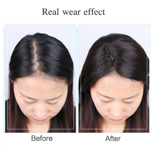 Copertura parrucca topper umano lunga riccia ondulata vera Remy fatta a mano perdita capelli toupee - Foto 8 di 17
