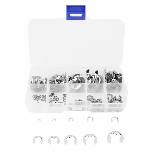 200x E/C Clips Surtido Clip Anillo de seguridad Seegering Sprengring M1.5-M10 - Imagen 3 de 7