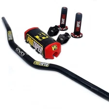 Original "Evo" PRO TAPER Handlebar Fat Bar DIRT BIKE 1 1/8'' ATV Quad GRIPS Pads