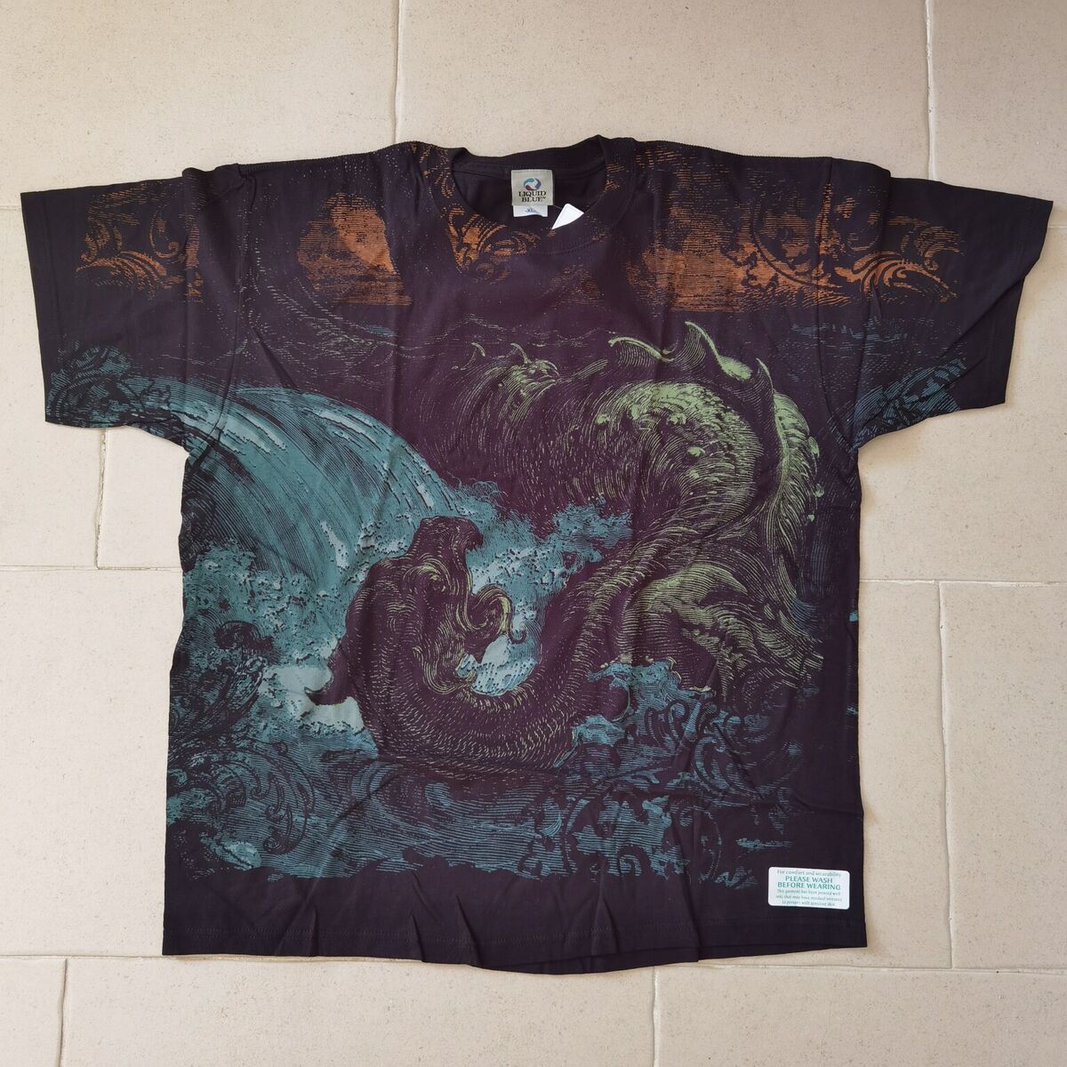 Leviathan Gustave Dore cotton t-shirt A/O by Liquid Blue | eBay Leviathan Gustave Dore cotton t-shirt A/O by Liquid Blue | eBay