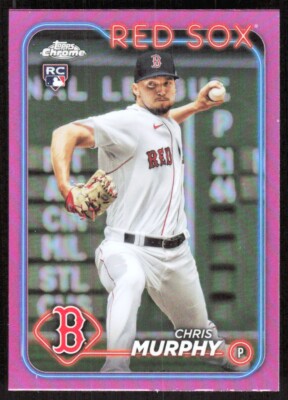 2024 5287E Topps Chrome Pink Refractor Chris Murphy Rookie Boston Red Sox #47