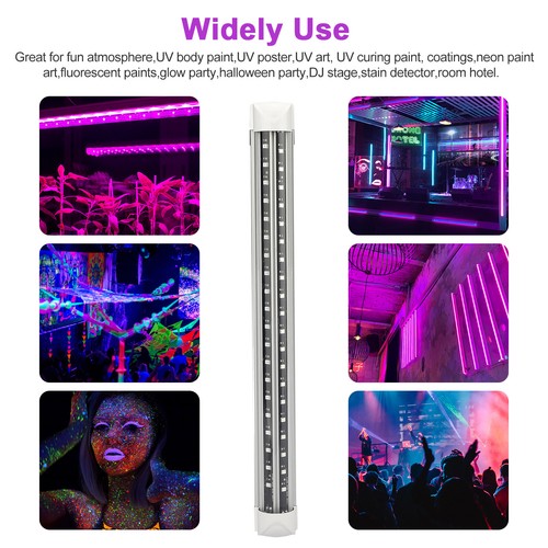 48/40/24LED UV Black Light Bar Fixtures Ultraviolet USB Strip Lamp DJ Party Club - Picture 7 of 13