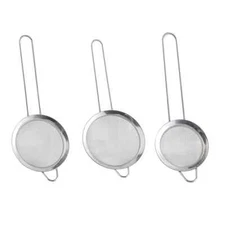 3 PCS Kitchen Strainer Stainless Steel Mesh Strainer