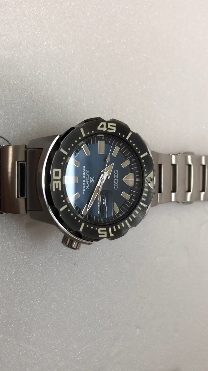 SEIKO SBDY035 4R36-07N0 モンスター 自動巻 ブラック SEIKO プロ