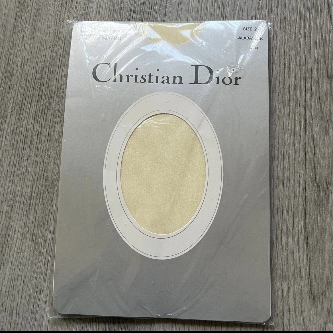 Vintage Christian Dior pantyhose   Size 2 French Cut/All Sheer Lace