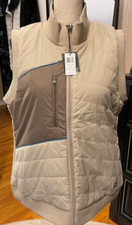 Caterpillar Women's Workwear Michele Vest - Size L - Sand Dollar - Pockets - Nwt