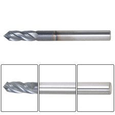 1/4" 90 Degree 4 Flute Carbide Drill Mill 2-1/2" Overall Length Tialn Coated