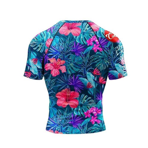 Brasilianisches Jiu Jitsu BJJ MMA Hautausschlagschutz Spats Kampfshorts Hawaiianisch - Bild 9 von 35
