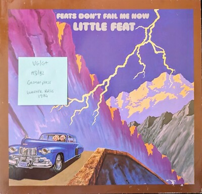 Little Feat Feats Don't Fail Me Now Vinyl Record VG/G+ K 56030 1974