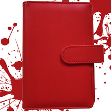 Ringbuch | Ringbinder Rot | 6-Ring-Mechanik | DIN A6 | Magnetverschluss