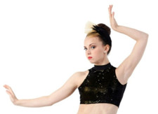 Group Lot of 14 Child Sizes Gold / Black Crop Top 8 CL, 3 CM, 3 6X7