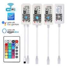 DC12V WiFi/ BT Mini RGBW/RGB LED Controller 24Key Remote For LED Strip