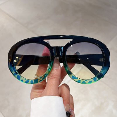 Oversized Round Goggle Men Women Shades Eyewear Trendy New  display picture 2