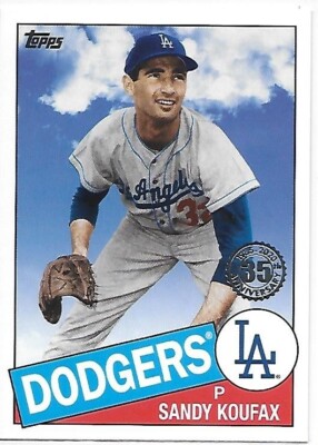 2020 Topps Series 1 Baseball '85 Topps Sandy Koufax Dodgers