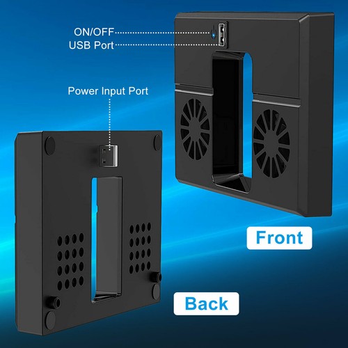 5V/2A USB Vertical Dual Silent Fan External Cooler For Xbox Series X Console C - Picture 12 of 15
