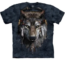 The Mountain DJ Wolf Fen Wolves Music Animal Cotton Adult T-Shirt S-L