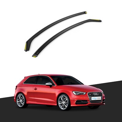 Audi A3 or S3 MK3 2013-2020 3 Door Hatchback Wind Deflectors 2pc Tinted