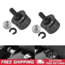 2pcs Black Rear Fender Seat Bolt Screw&Nut For Harley Sportster Touring 1996-23