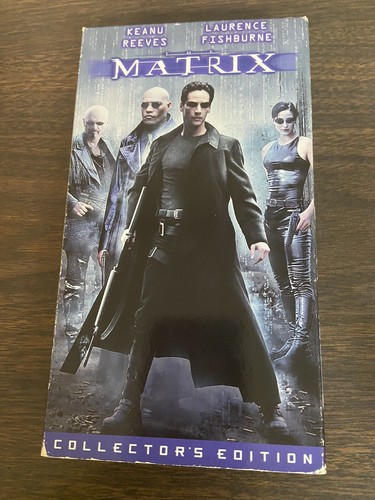 The Matrix VHS Tape 1999 Collectors Edition Keanu Reaves VCR