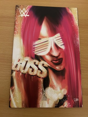 WWE Summer Slam 2017 Special 1:15 Rodriguez Sasha Banks Incentive Variant Cover