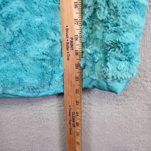The North Face Jacket Girls S Blue Reversible Plush Fleece Puffer Winter Outdoor - Picture 15 of 22