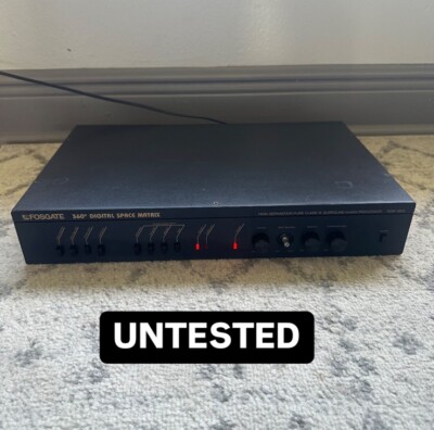 Fosgate 360° SPACE MATRIX Surround Processor Model DSM-3603 *UNTESTED*