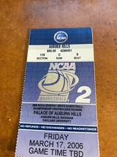 2006 NCAA Basketball Tournament Atlanta Ticket West Virginia Mountaineers V SIU