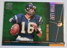 1998 Pacific Crown Royale Pivotal Players Ryan Leaf Rookie Insert Card #22