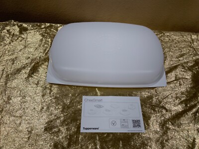New Tupperware CheeSmart Rectangular Storage Container with Vented top in White