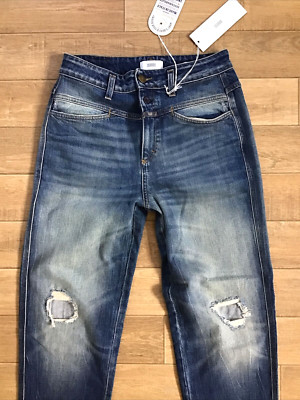 Closed Women's Worker PEDAL ICON 85' Jeans W27 High Rise Cropped Made Italy BNWT