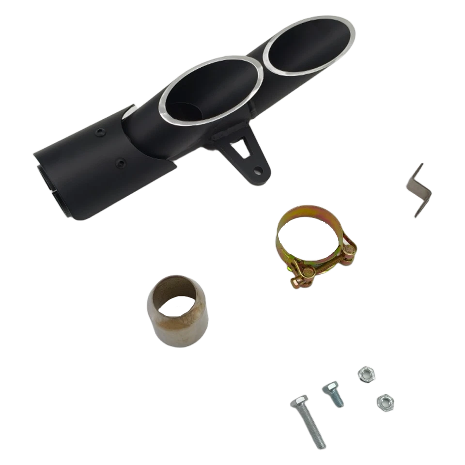 For Yamaha YZF-R6 Motorcycle Dual-outlet Exhaust Tail Pipe Muffler Tailpipe Tip Foto 3 de 4