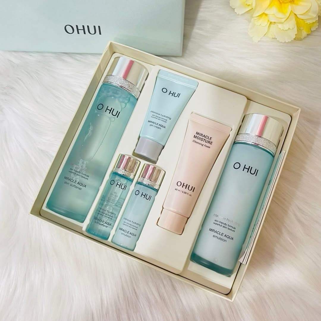 OHUI Miracle Aqua Skin care Duo Special Set for Combination & Oily