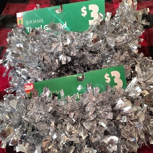 NOS Tinsel Garland-2 Packages each 30ft!!! Great For Crafts!!! Wreaths!!!
