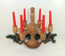 Adventsleuchter Weihnachtsleuchter 6-armig Holz Leuchter Erzgebirge 38 cm gro&szlig;