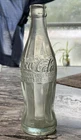 Coca-Cola Vintage Clear Embossed Script Contour Glass Soda Bottle Advertising