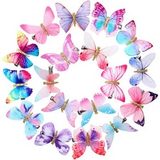 18 Pieces Glitter Butterfly Hair Clips for Girls Teens Women Hair Accessories...