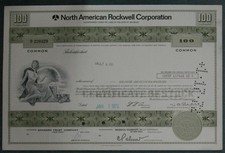 North American Rockwell Corporation Common 1972 100 Shares