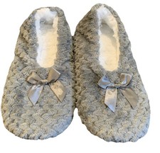 New Indoor Slippers Granny Grey Size 8.5 Very Soft And