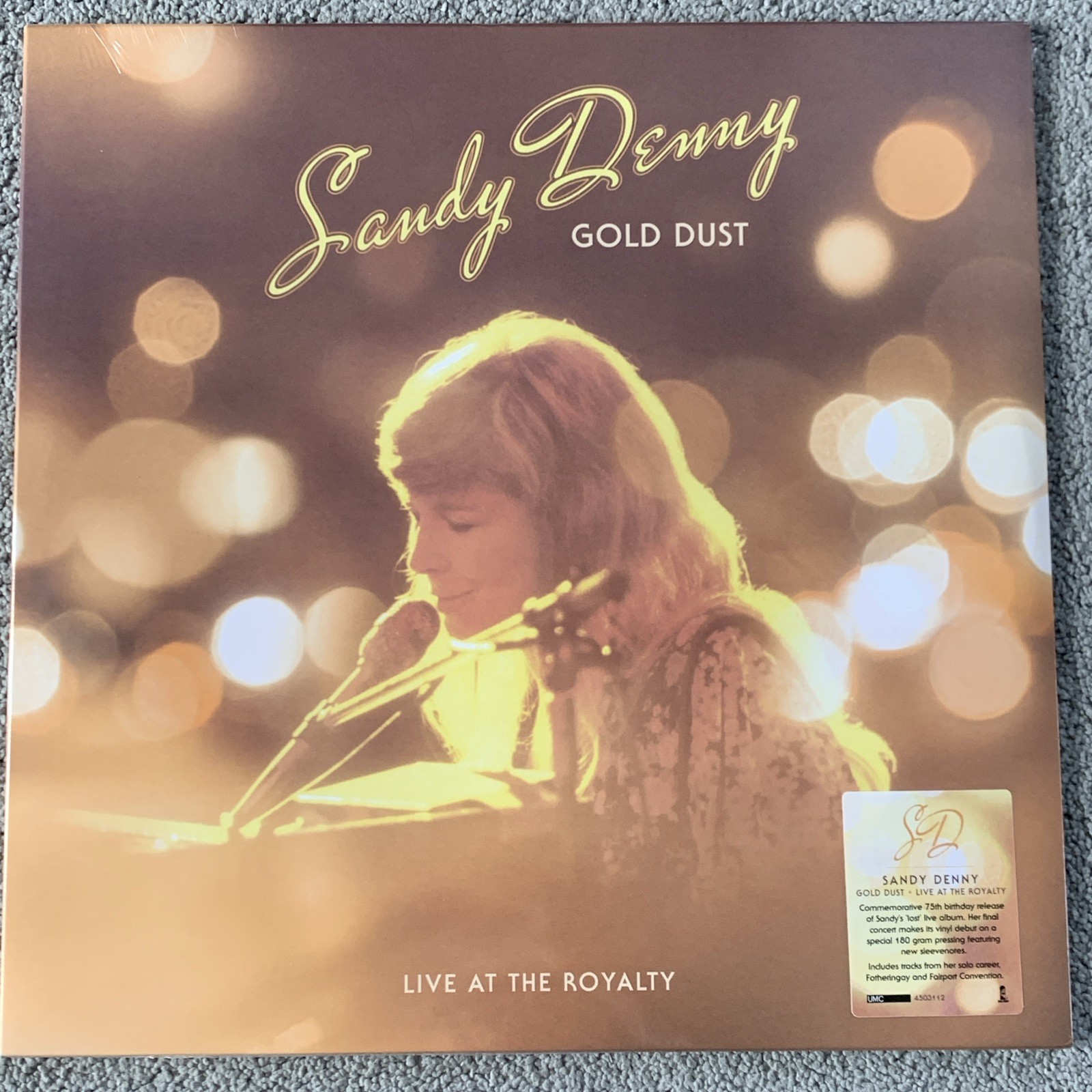 SANDY DENNY - LIVE AT THE ROYALTY THEATRE 1977 (FOLK ROCK) (VINYL LP) NEW/SEALED