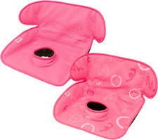2 Pack Pink Piddle Pad Waterproof Car Seat  Stroller Protector Non-Slip