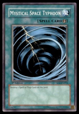 Yu Gi Oh! Mystical Space Typhoon SD2 EN014 SD2 1st Edition Regular