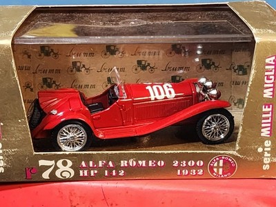 BRUMM 1:43 Mille Miglia # R78 Alfa Romeo 2300 1932 HP 146 No. 106 Diecast Car
