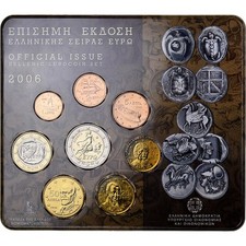 [#1278831] Griechenland, Set 1 ct. - 2 Euro, Coin Card. BU, 2006, Athens, STGL
